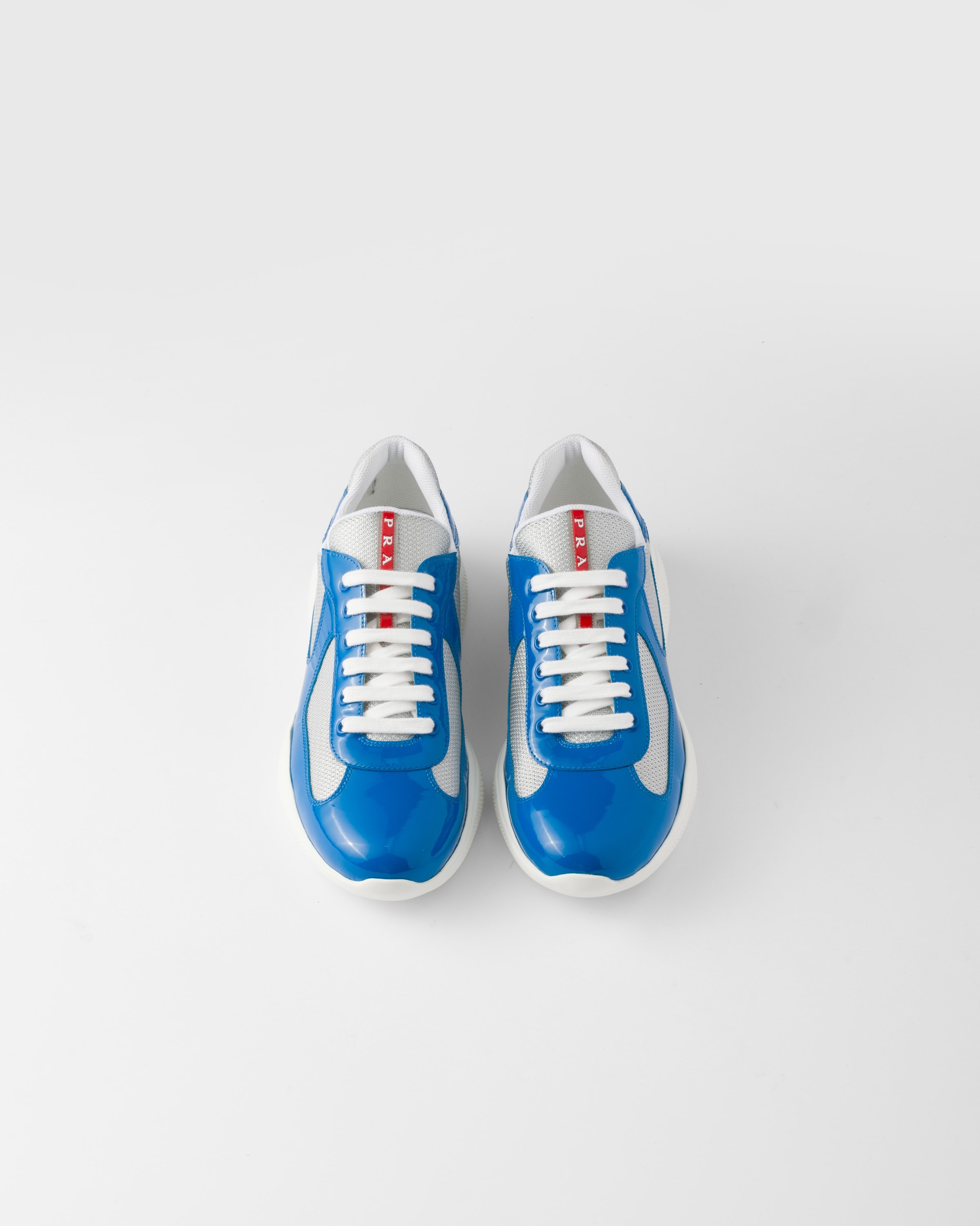 Patent leather and technical fabric Prada America's Cup sneakers - 3