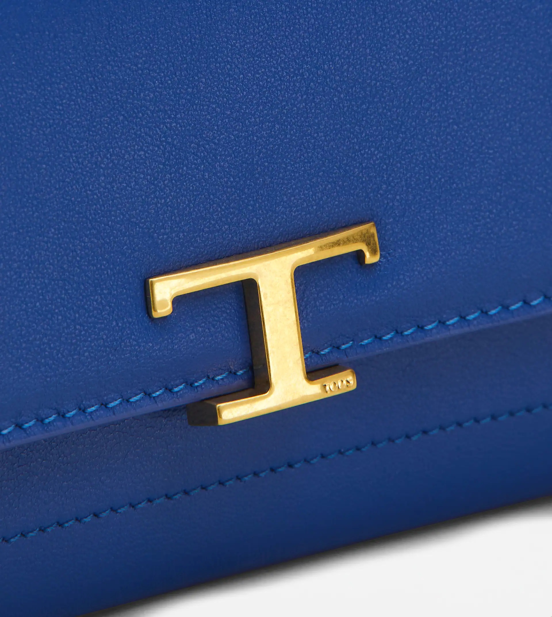 T TIMELESS WALLET IN LEATHER - BLUE - 5