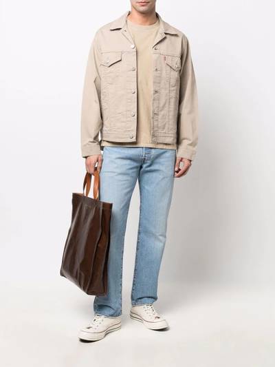 Levi's buttoned-up denim jacket outlook