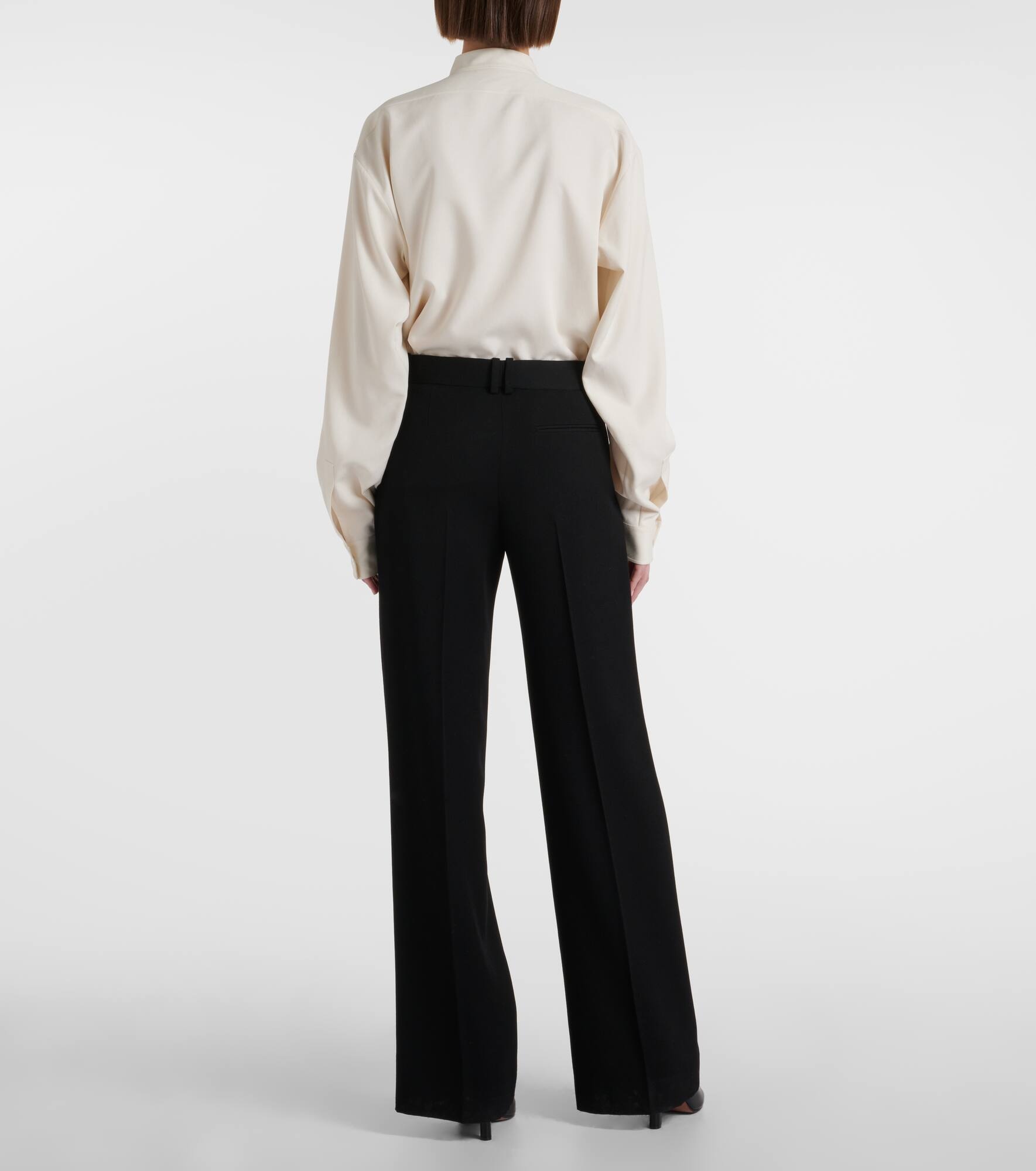Encore wool wide-leg pants - 3
