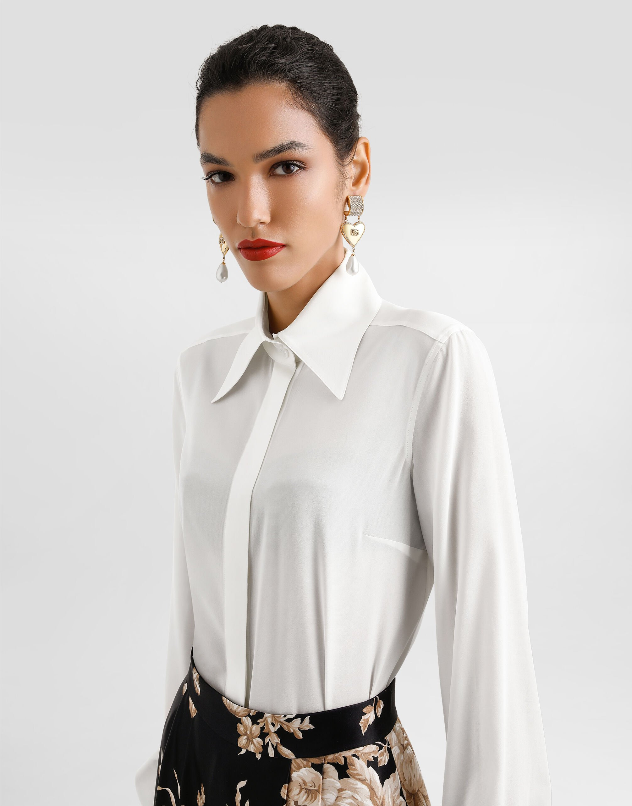 Crêpe de chine shirt - 4
