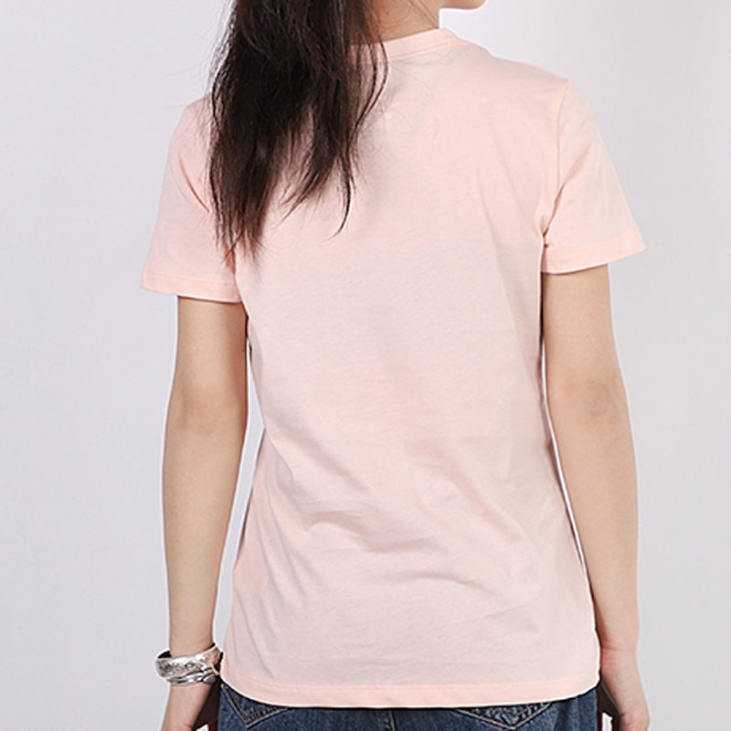 (WMNS) Nike Sportswear Logo Printing Short Sleeve Pink CU9696-664 - 4