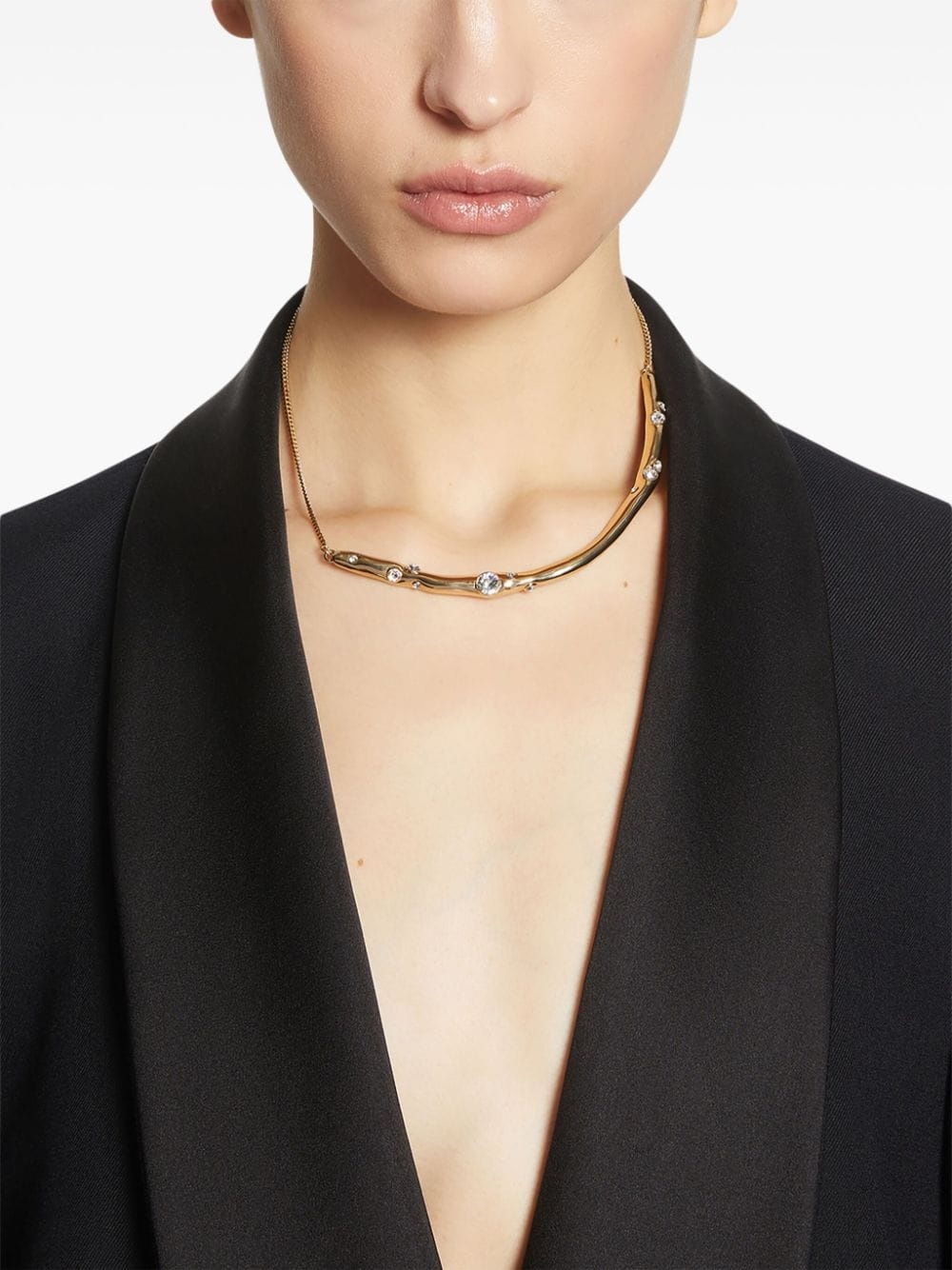 crystal-embellished necklace - 3