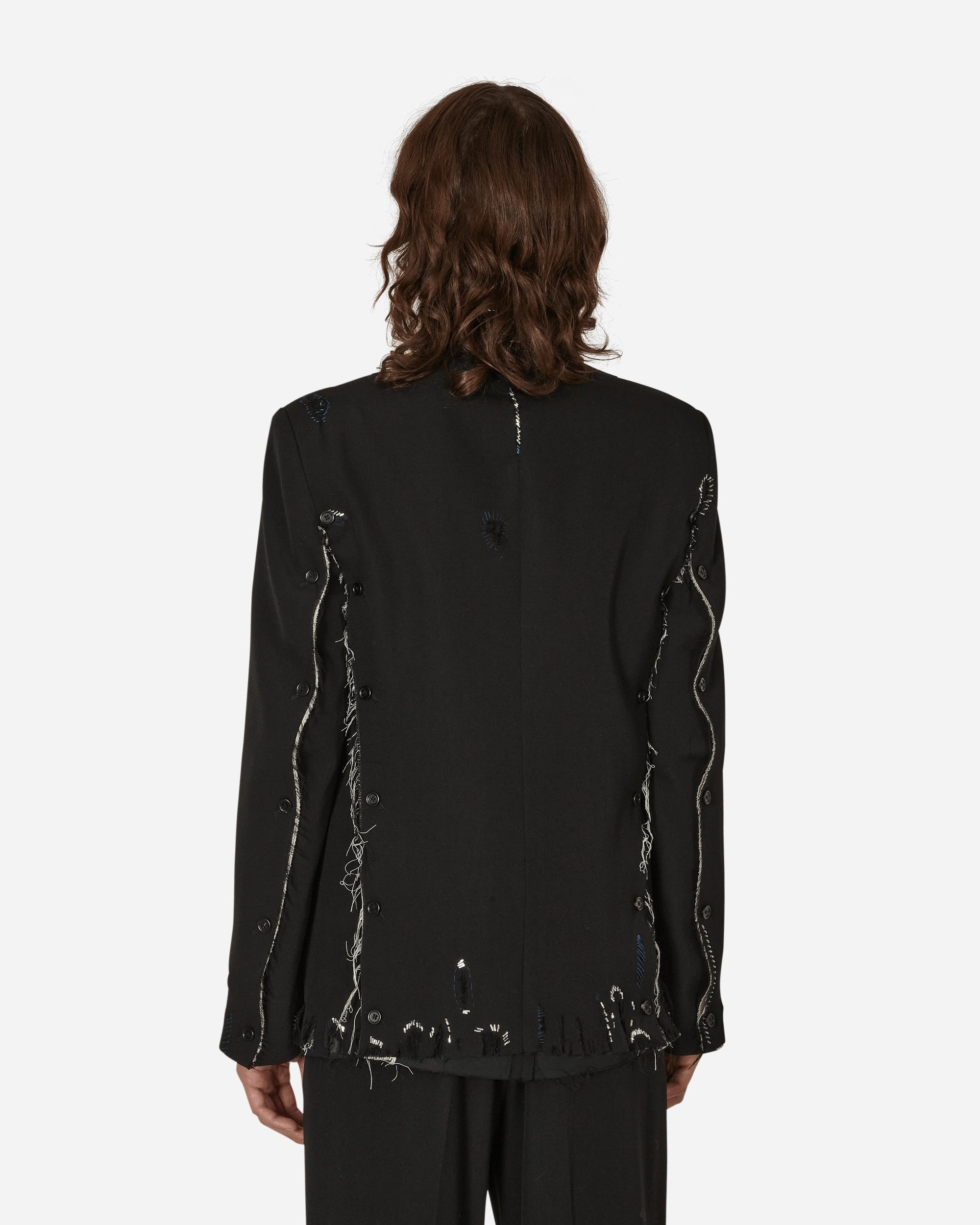 Wool Convertible Blazer Black - 3