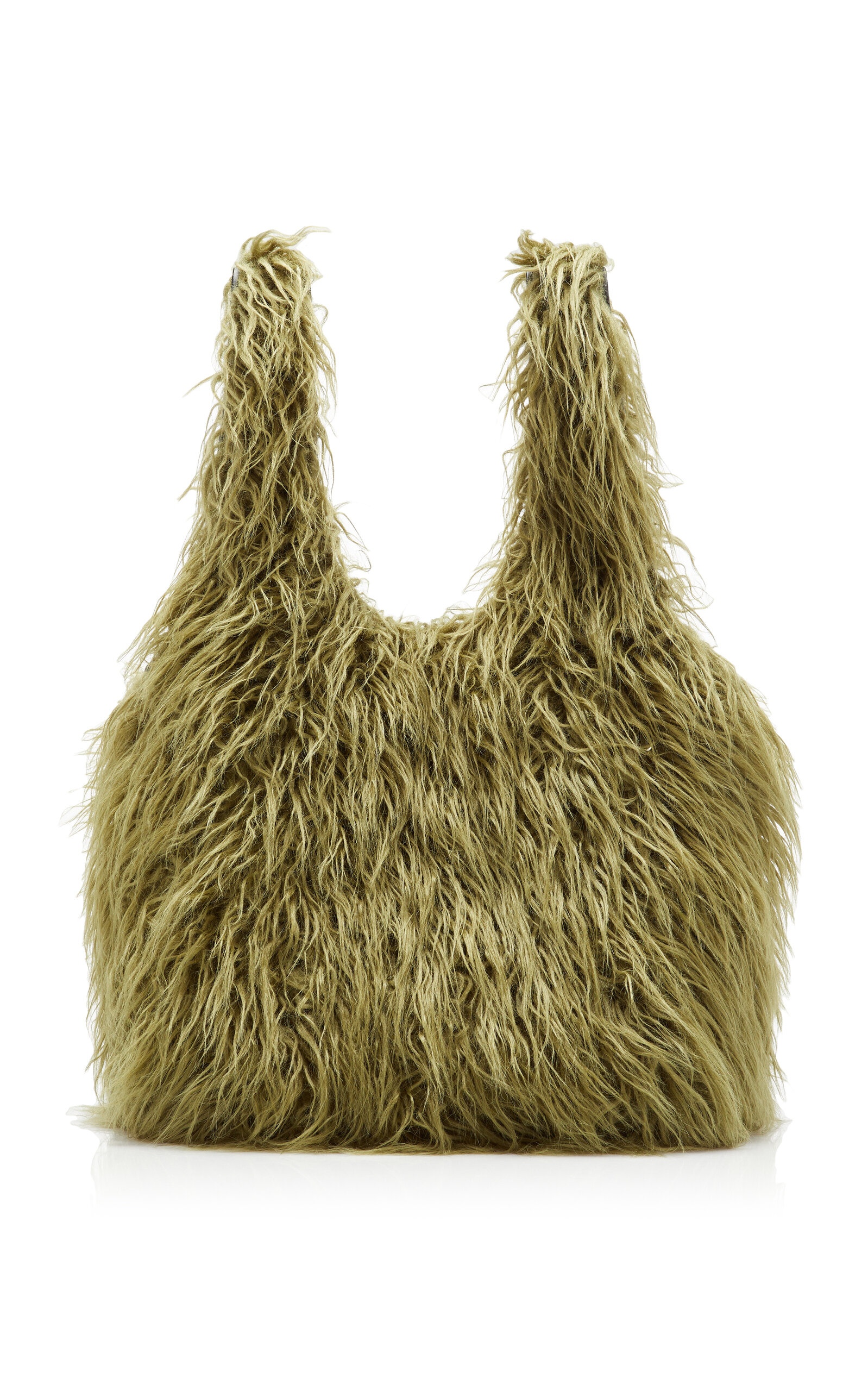 Faux Fur Tote green - 6