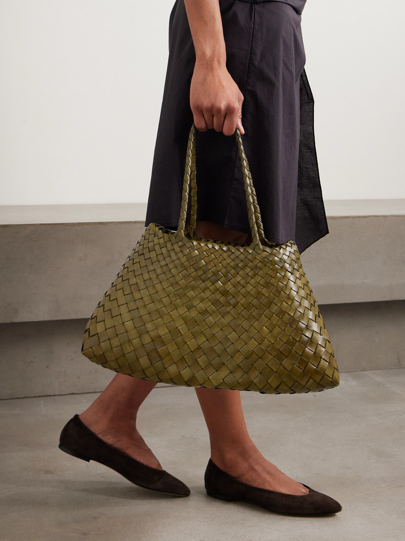 DRAGON DIFFUSION Santa Croce Big Woven Leather Tote outlook