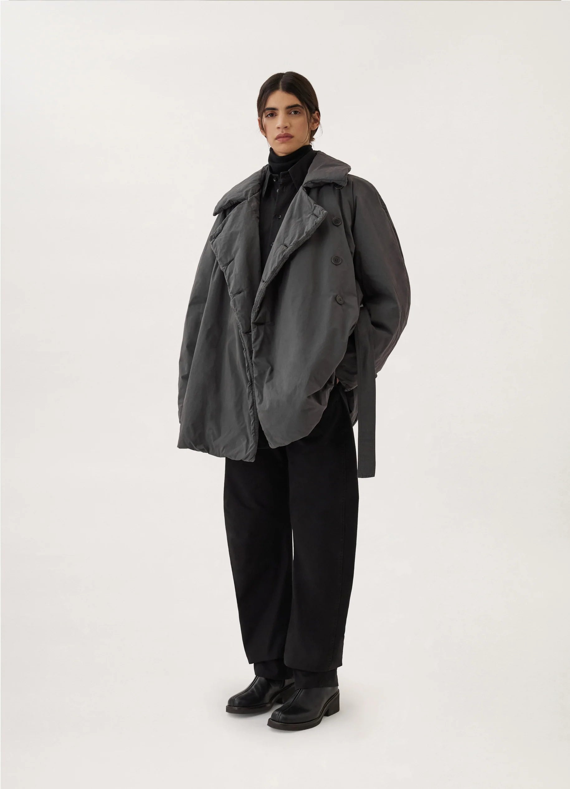 WADDED SHORT TRENCH - 5