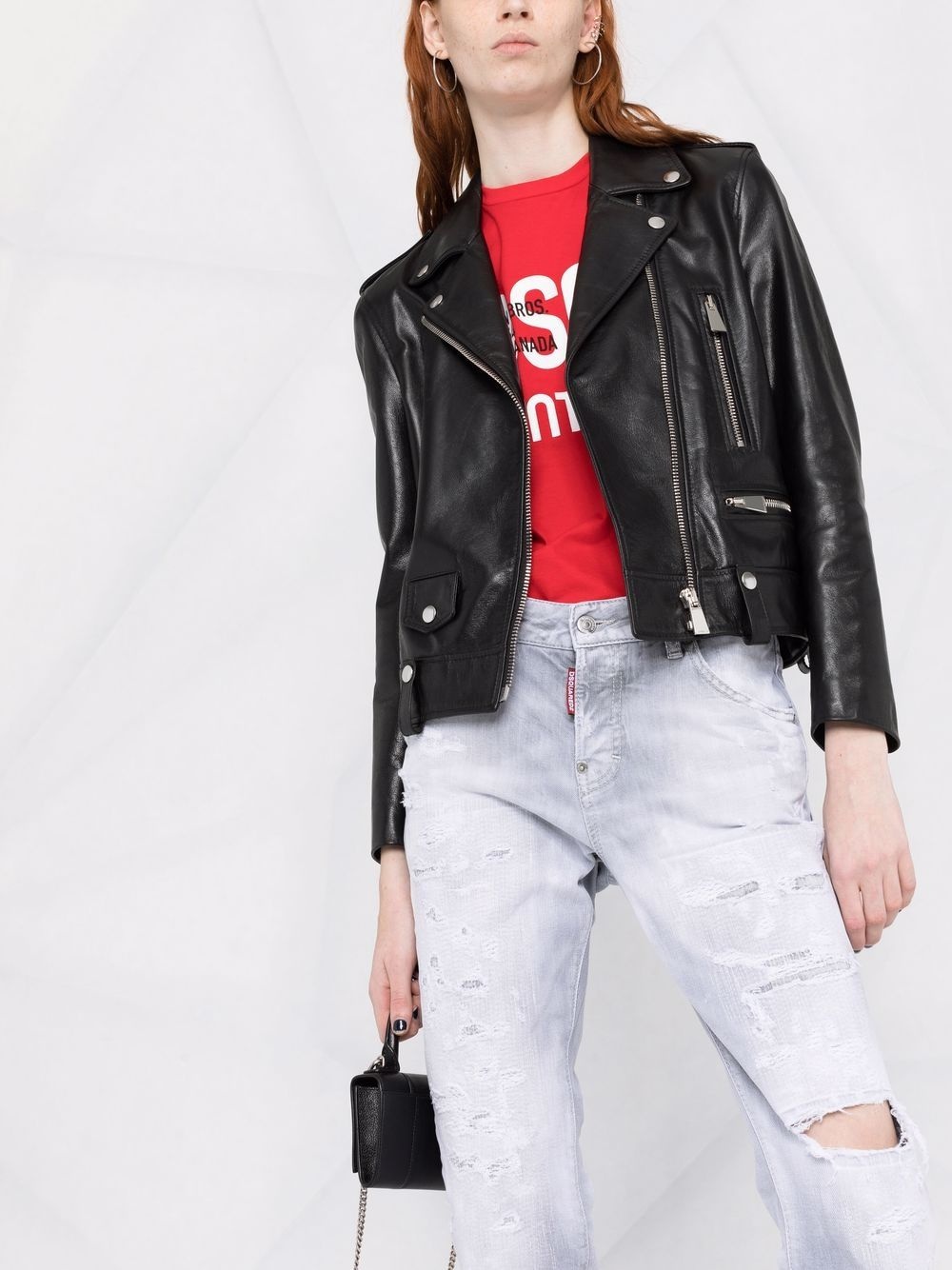 high rise cropped jeans - 5