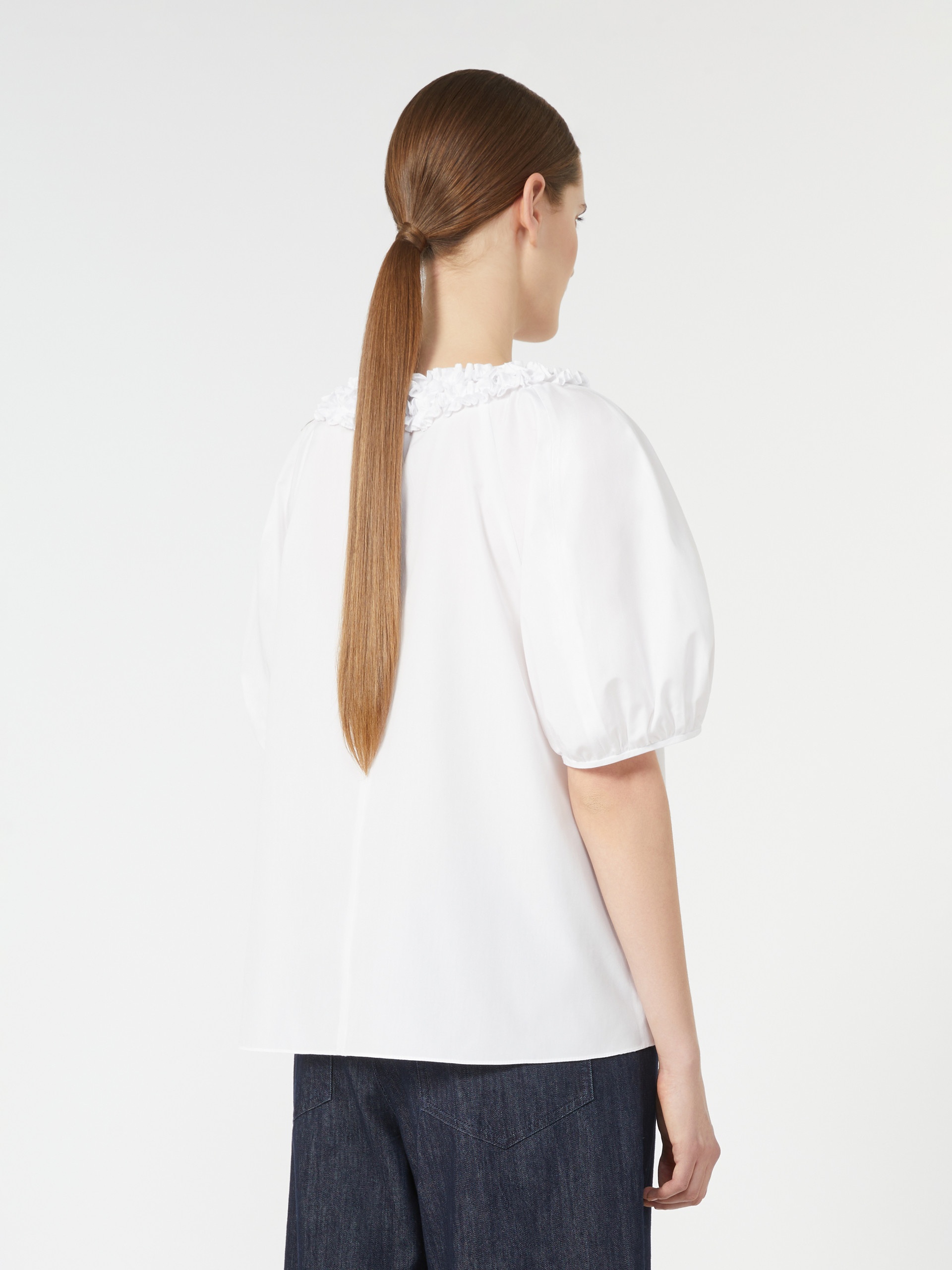 ORIANA Cotton poplin blouse - 4