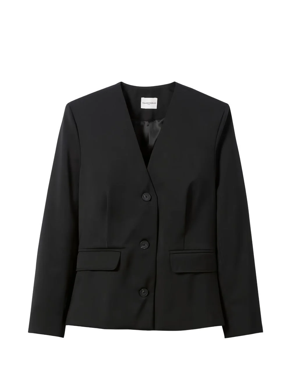 button pocket blazer - 1