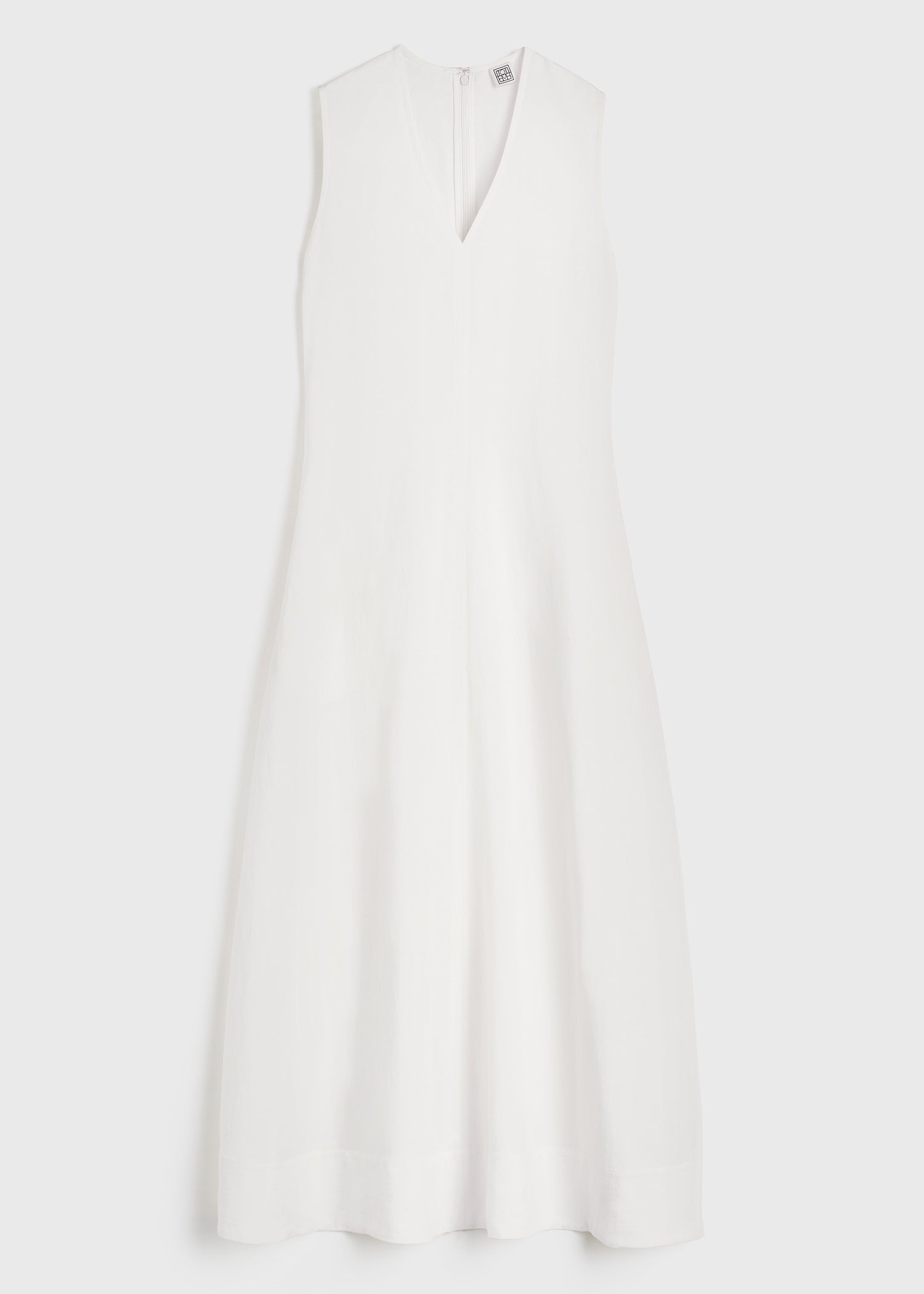 Fluid V-neck dress off white - 1