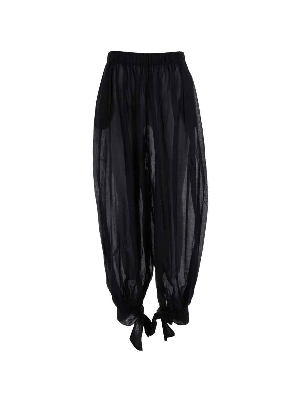 Noor sheer tie-cuff trousers - 1