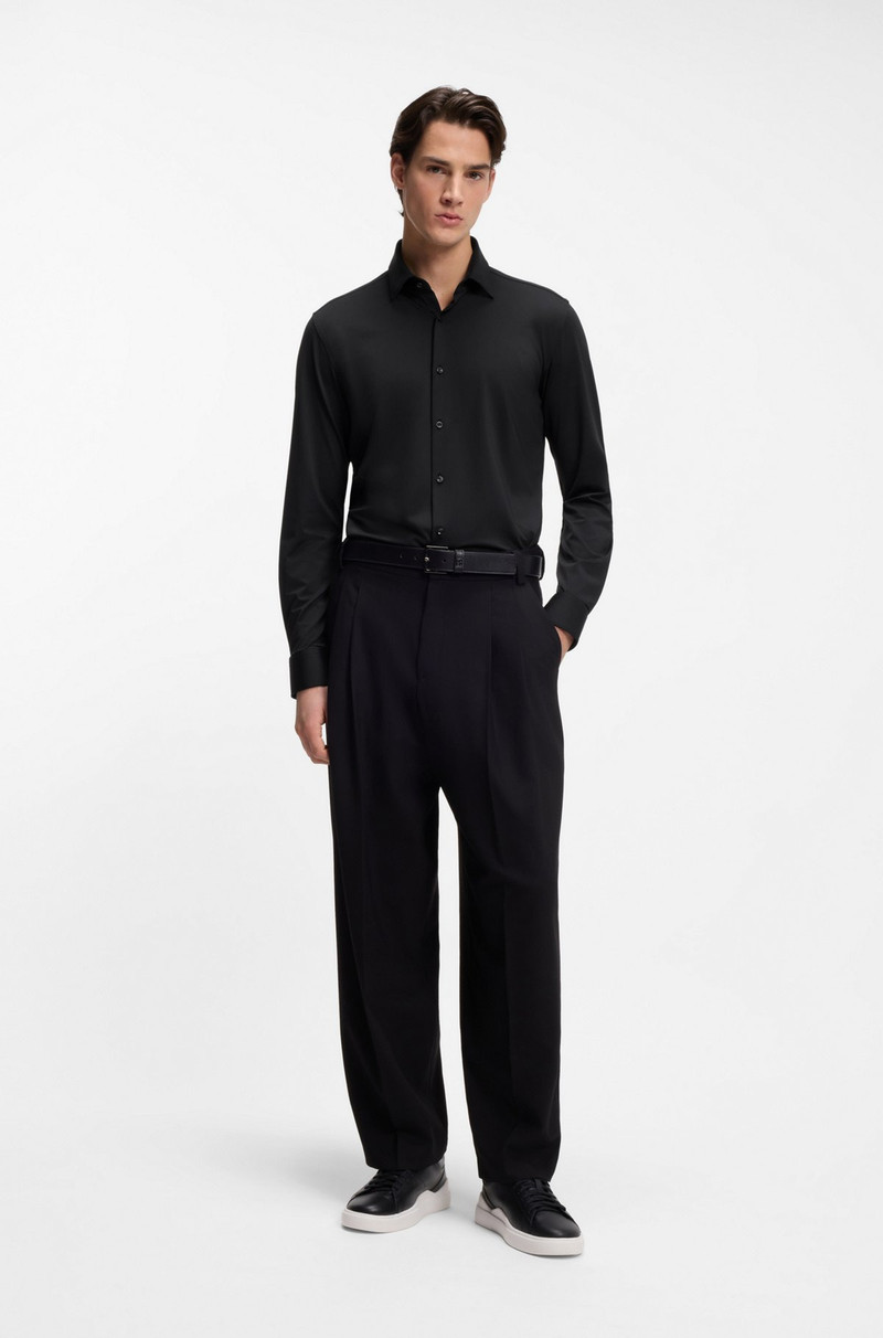 HUGO SLIM-FIT SHIRT IN PERFORMANCE-STRETCH JERSEY outlook