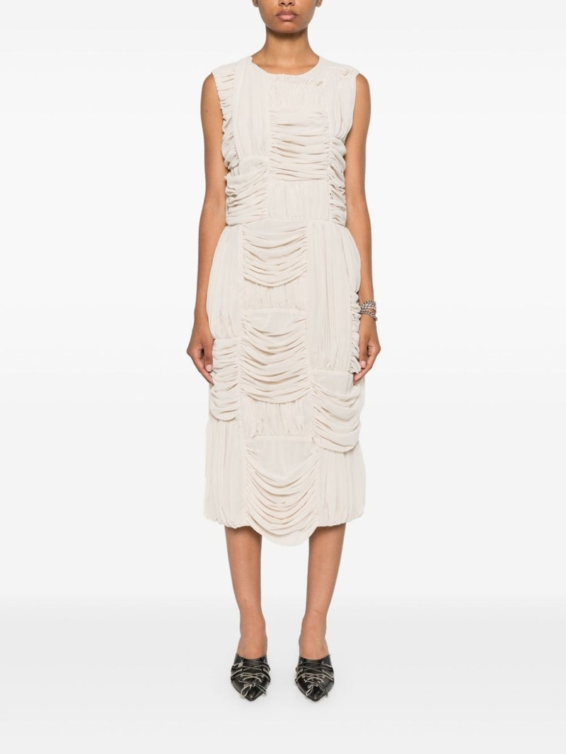 Comme des Garçons Comme des Garçons ruched midi dress outlook