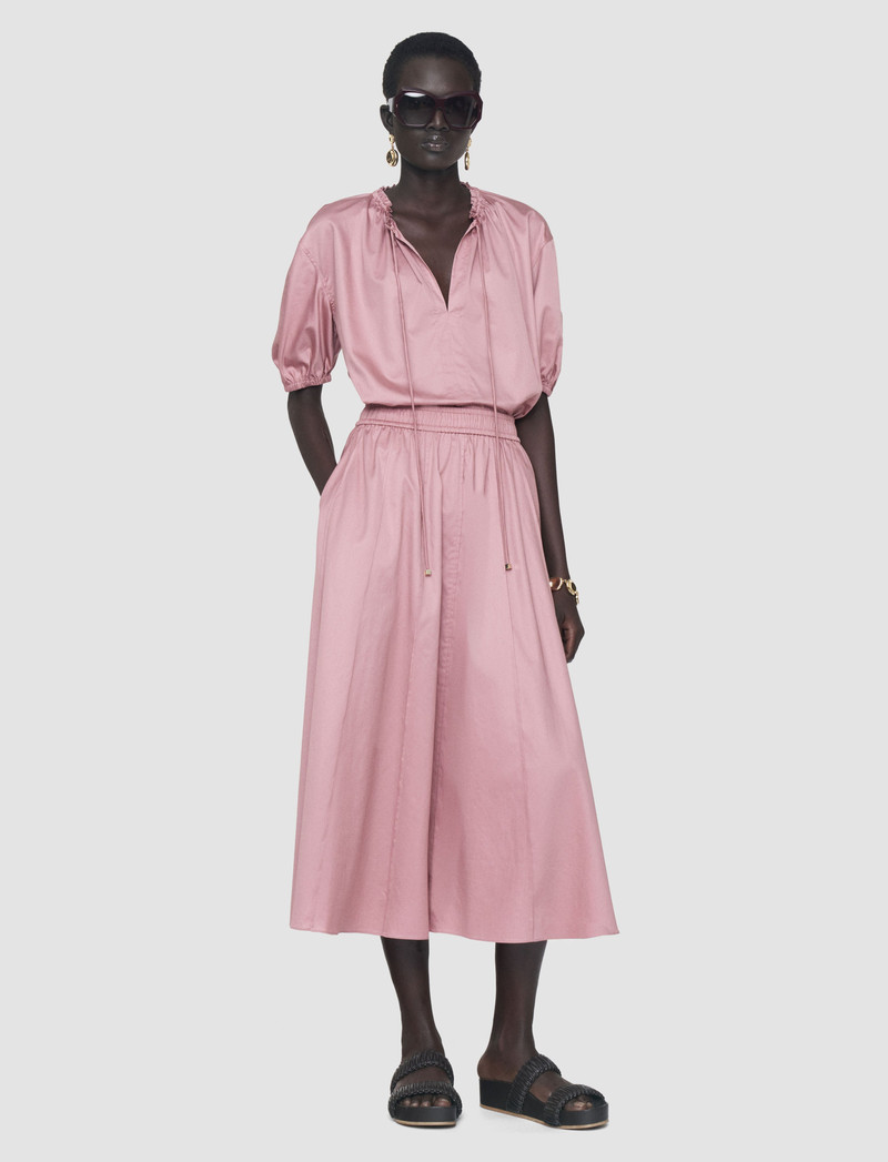 JOSEPH Manar Cotton Sateen Skirt outlook