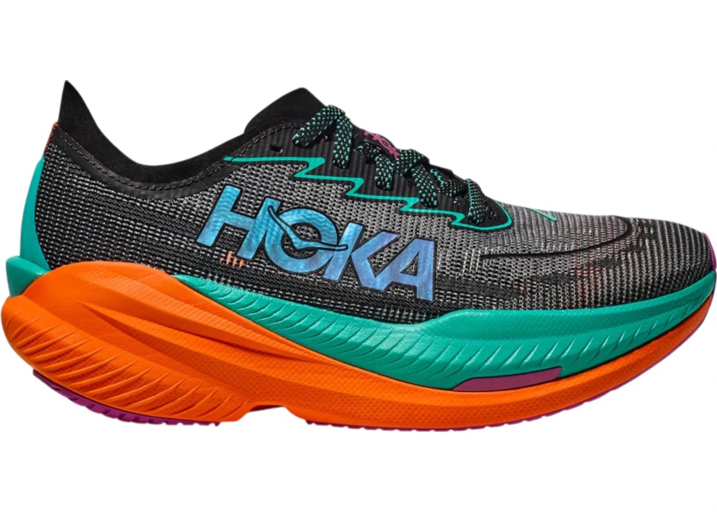 Hoka One One Mach X 2 Black Electric Aqua - 1