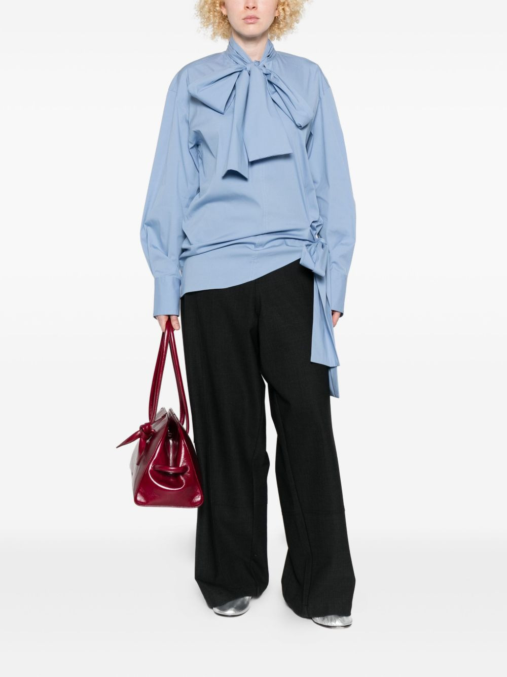 panelled straight-leg trousers - 2