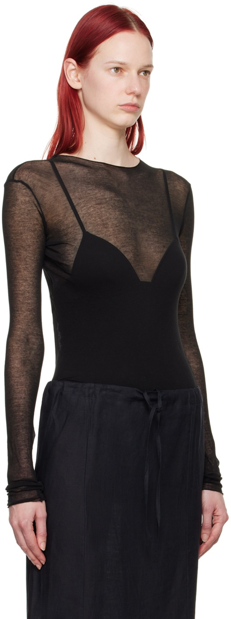 GABRIELA COLL GARMENTS SSENSE Exclusive Black No.211 Long Sleeve T-Shirt outlook