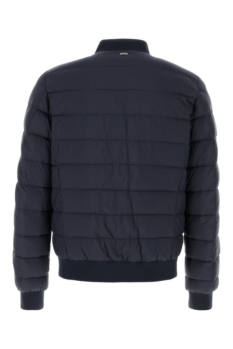 Herno Dark blue nylon down jacket outlook