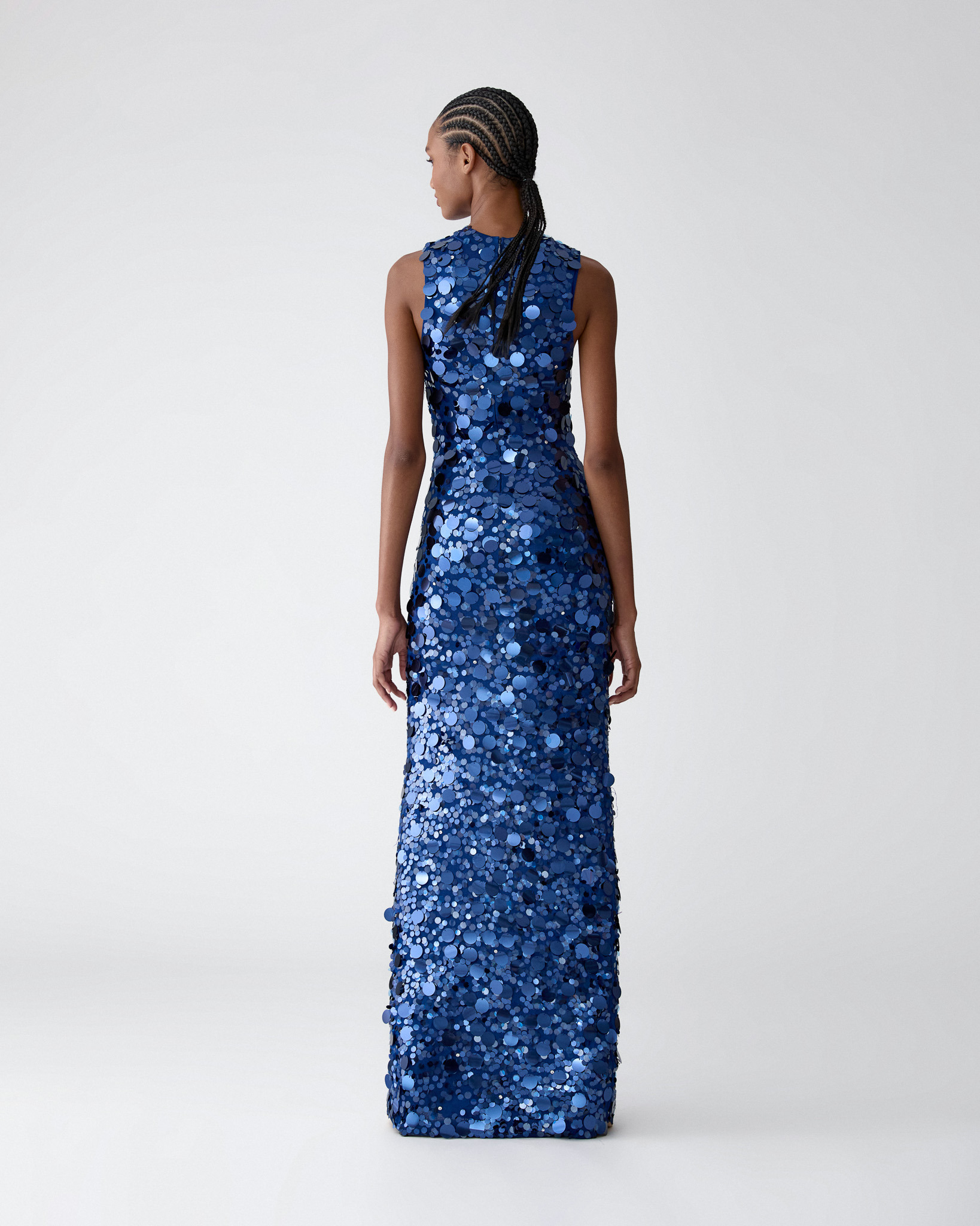 Paillette-Embroidered Gown - 3