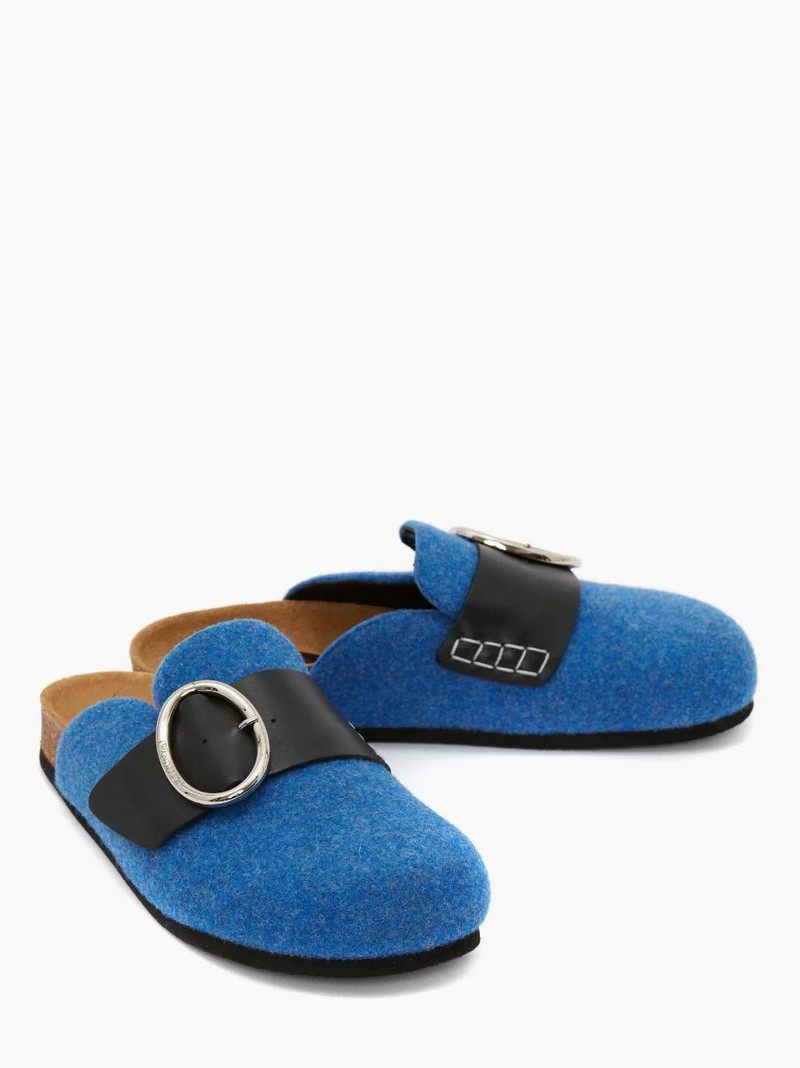 JW Anderson MEN’S FELT BUCKLE LOAFER MULES outlook