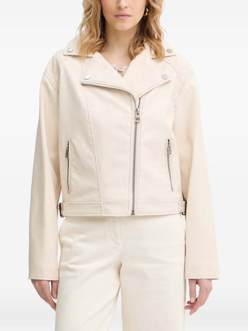 Nada quilted-panel biker jacket 1