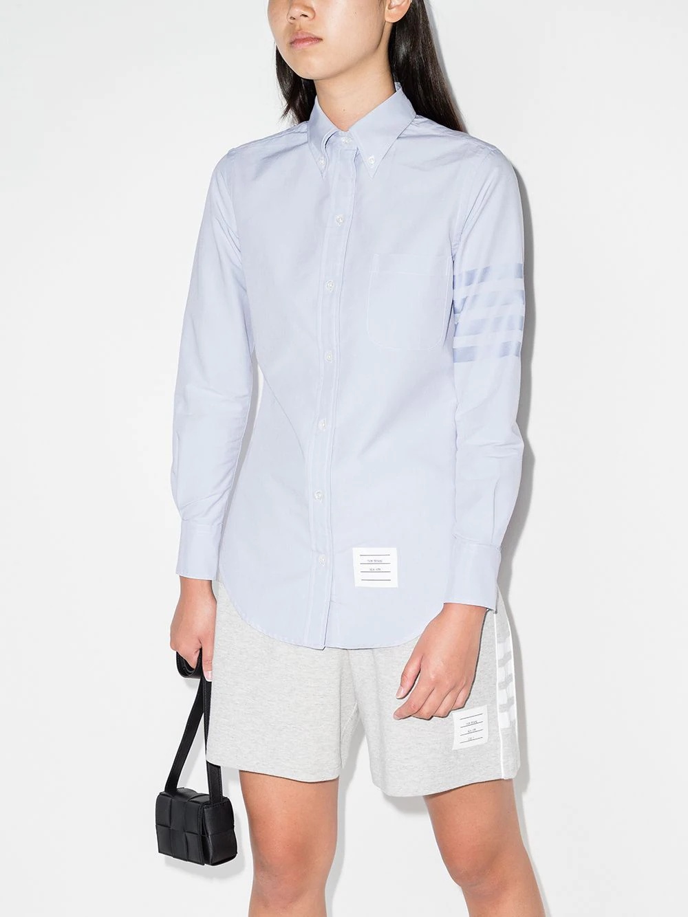 logo patch buttoned shirt - 2