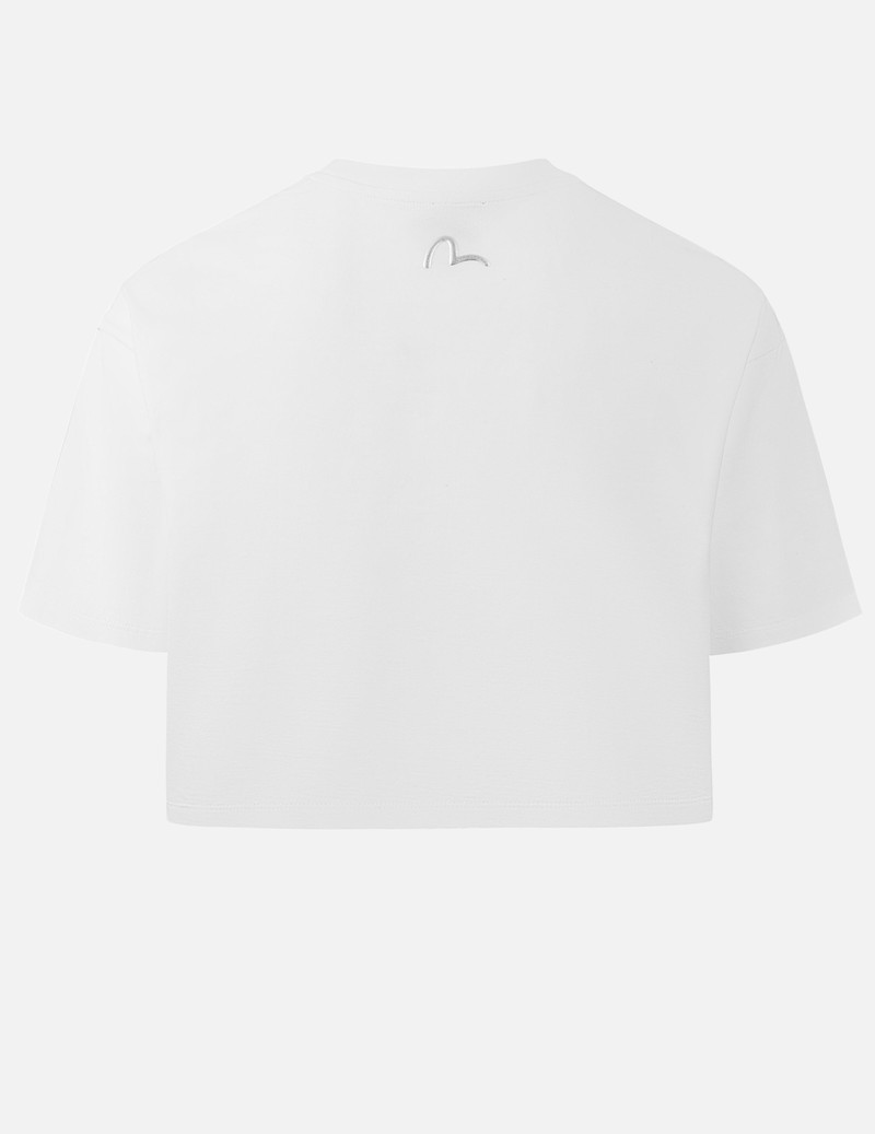 EVISU Kamon Rhinestone Cropped T-Shirt outlook
