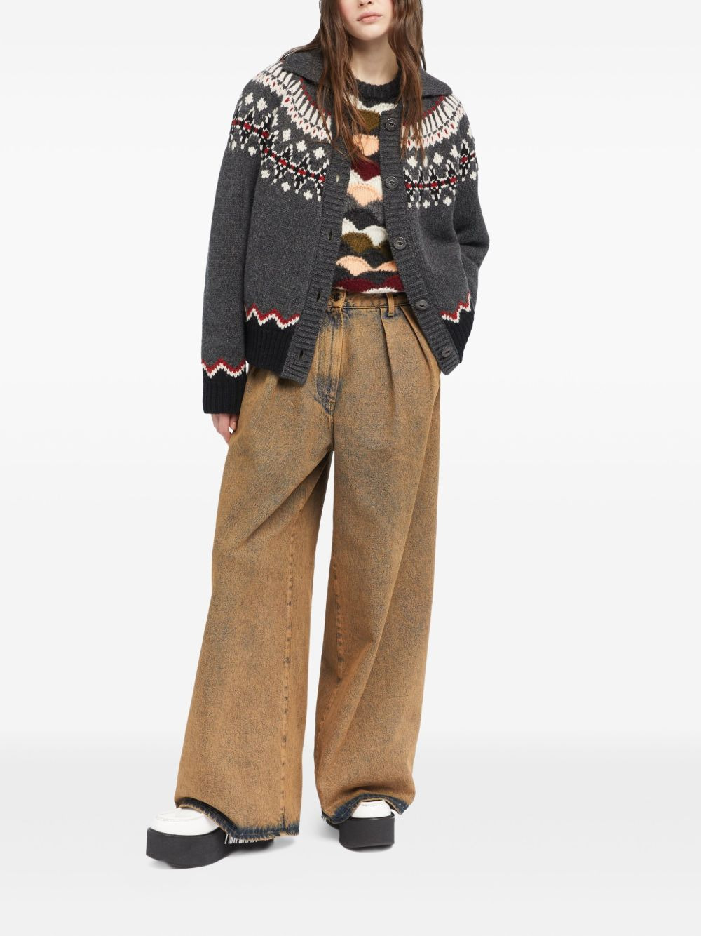 Desert Rose pleat-detailed acid-wash jeans - 2