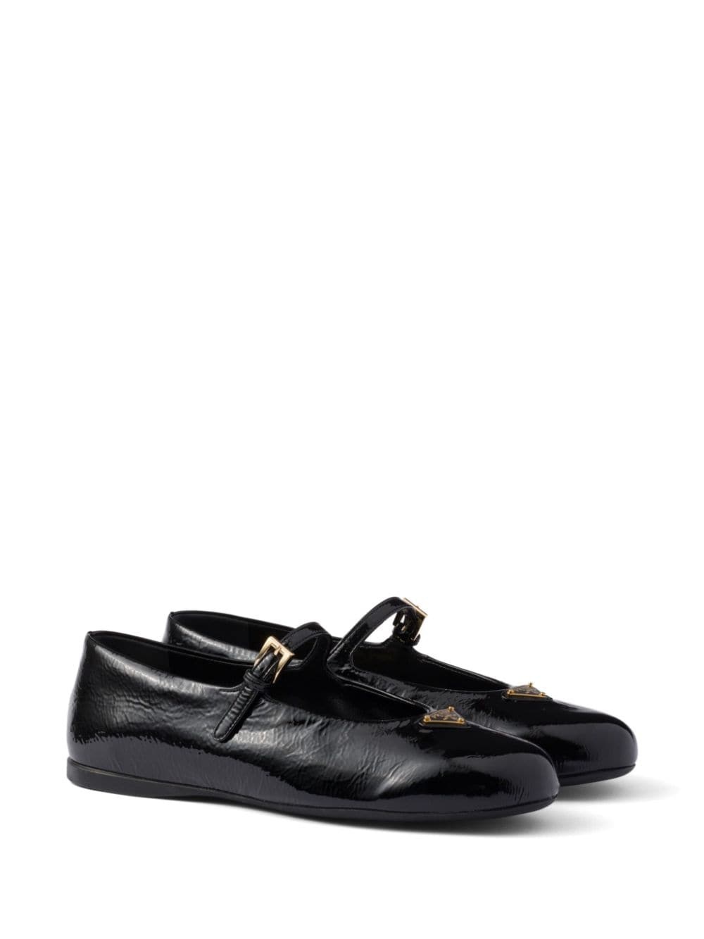 leather ballerina shoes - 2