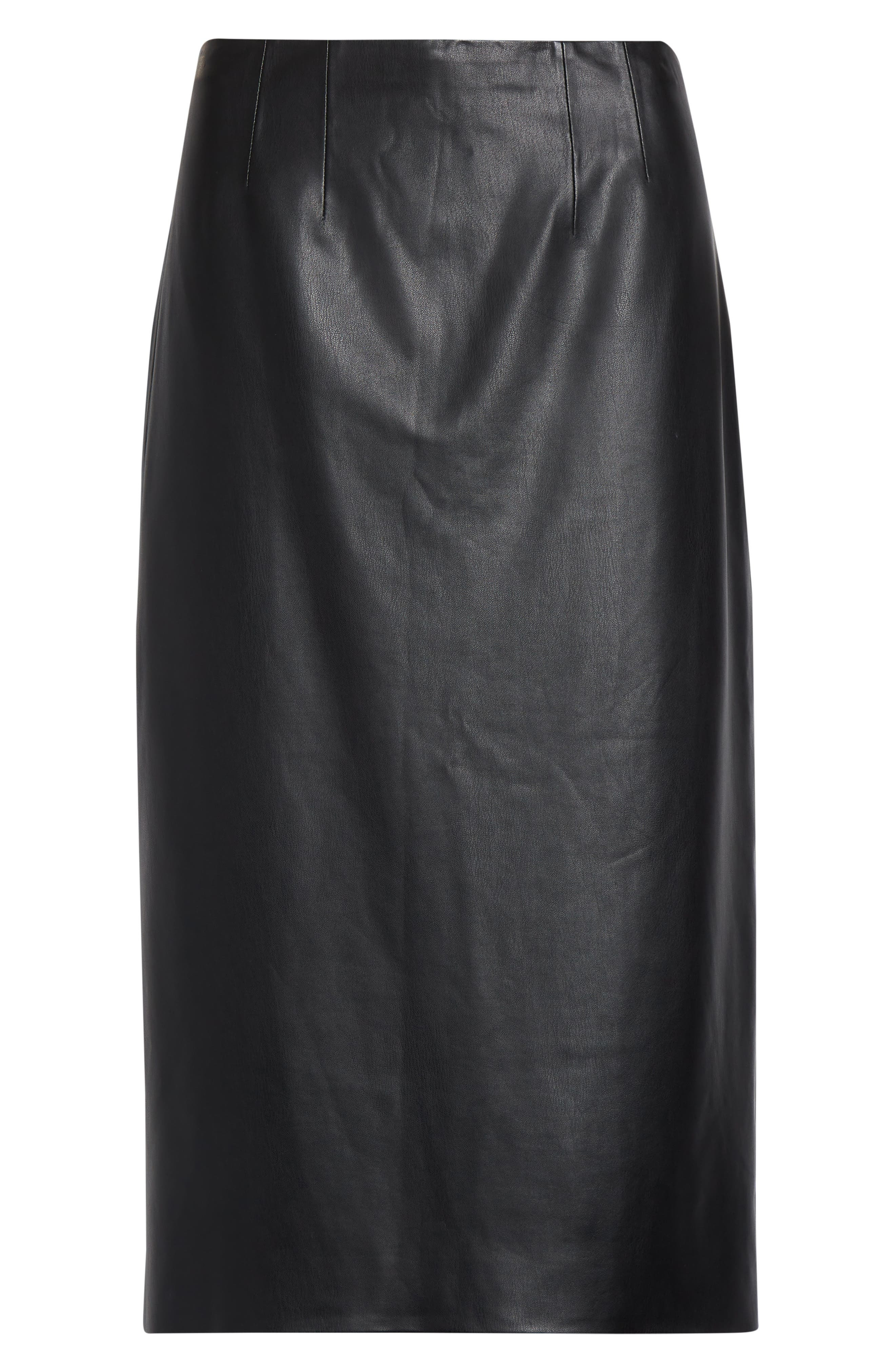 Veronica Beard Holmes Faux Leather Pencil Skirt in Black at Nordstrom - 5