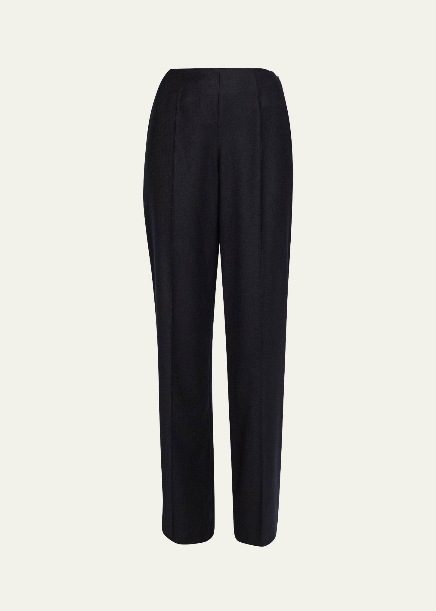 Timi Wool-Cashmere Flannel Wide-Leg Pants - 1