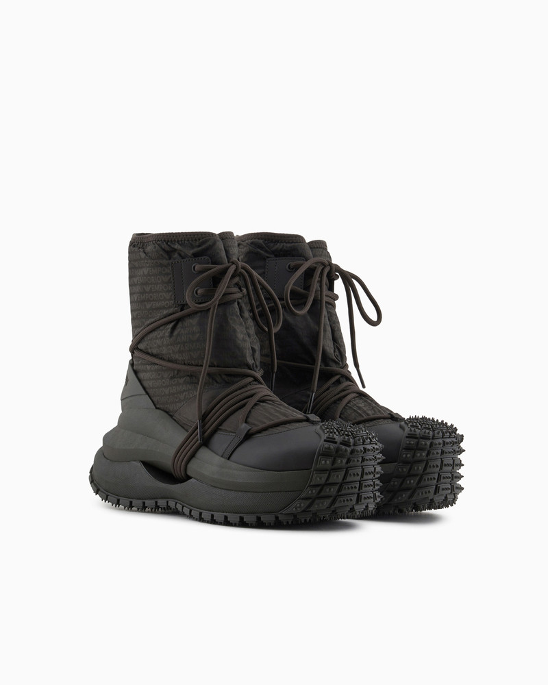 NYLON ANKLE BOOTS WITH LOGO LETTERING AND DRAWSTRING 2