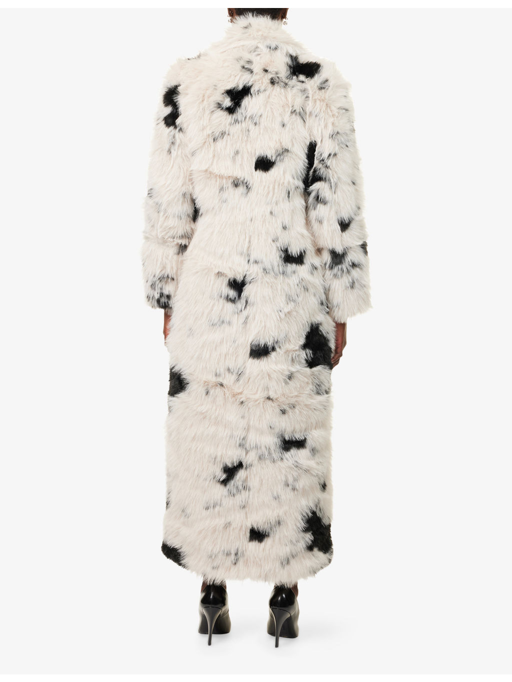 Coco Notch-Lapels Faux-Fur Coat - 4