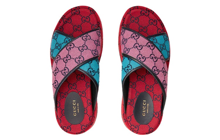 (WMNS) Gucci GG Platform Sandal 'Multicolor' 663666-2UZU0-4281 - 3