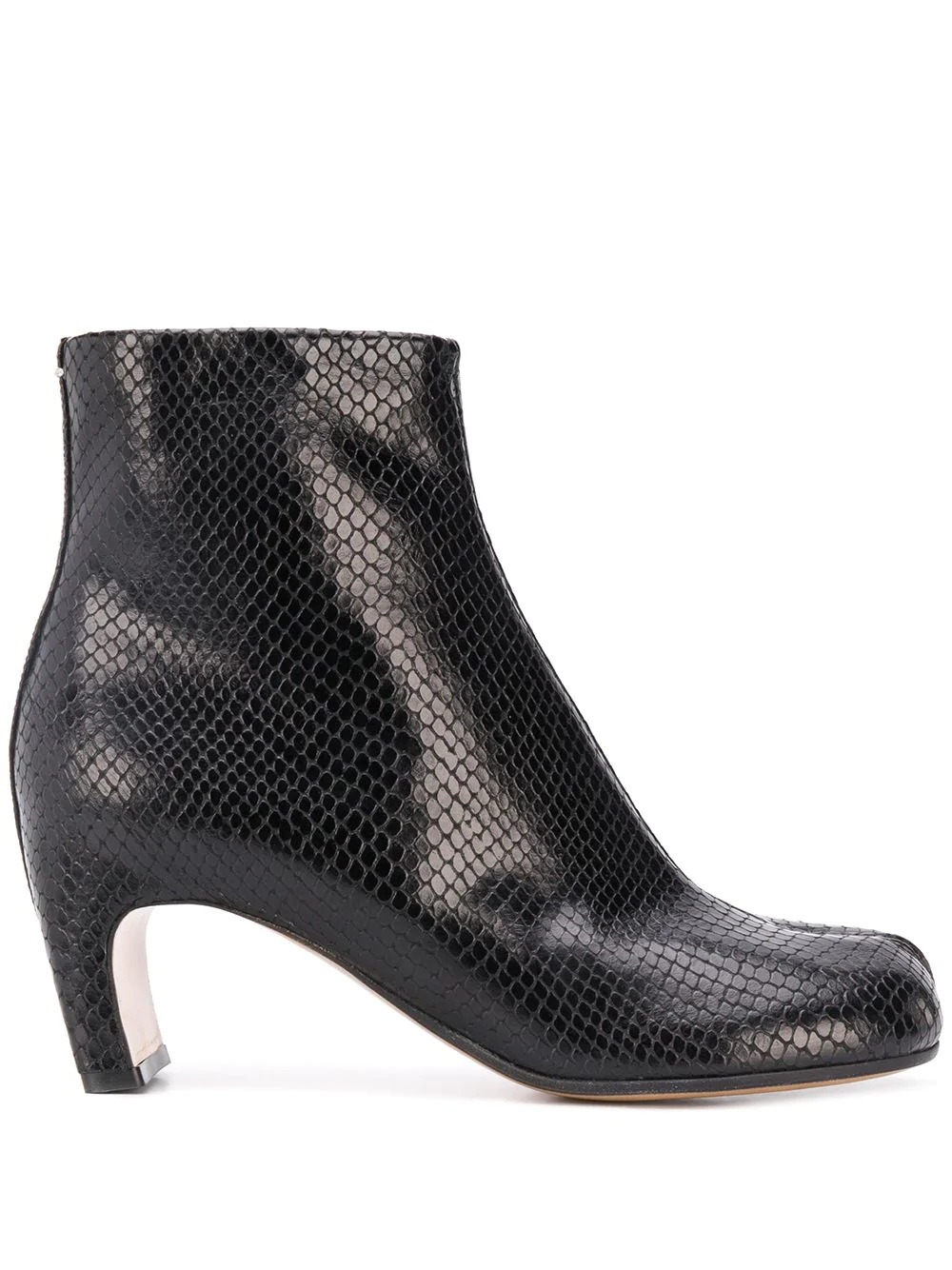 snakeskin-effect Tabi boots - 1