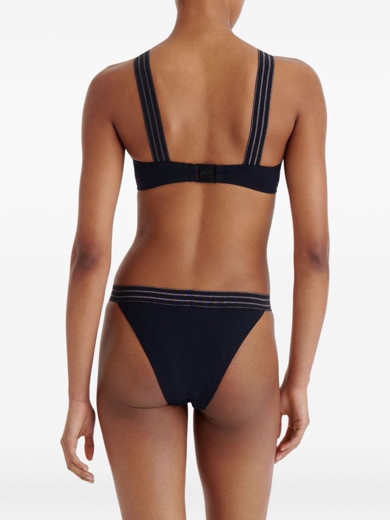 Rayonnant striped-waistband bikini bottoms 4