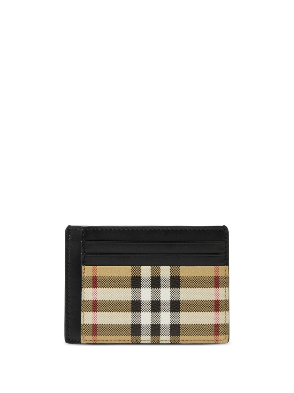 Vintage Check logo-engraved cardholder - 1
