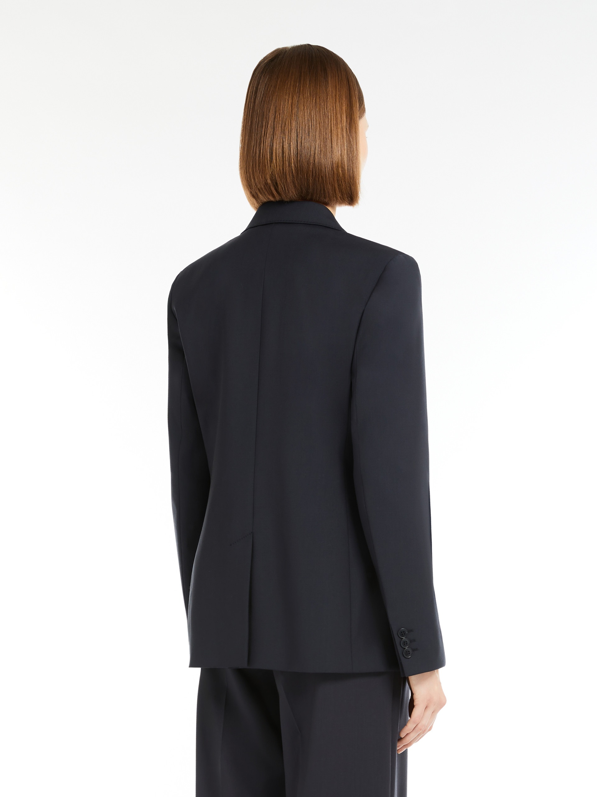 NERVOSO Double-breasted blazer in stretch wool canvas - 4