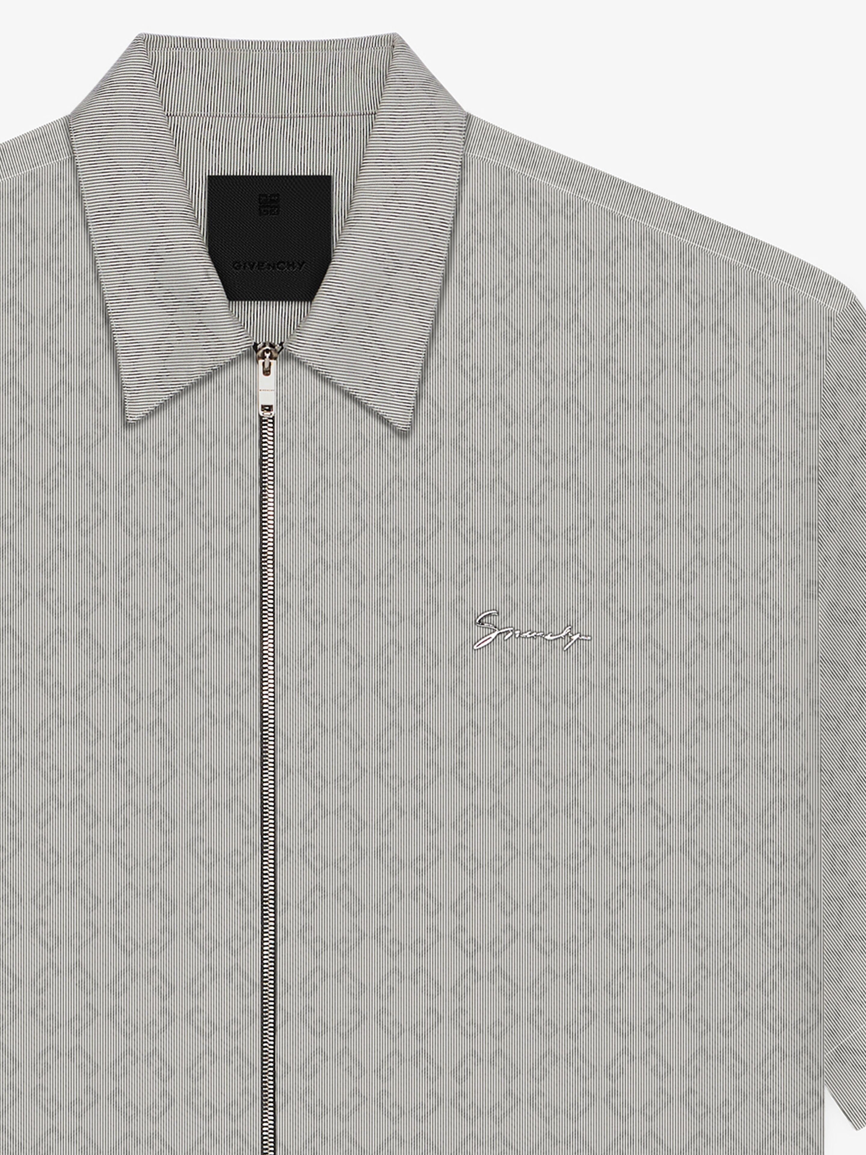 ZIPPED SHIRT IN MONOGRAM 72 JACQUARD - 3