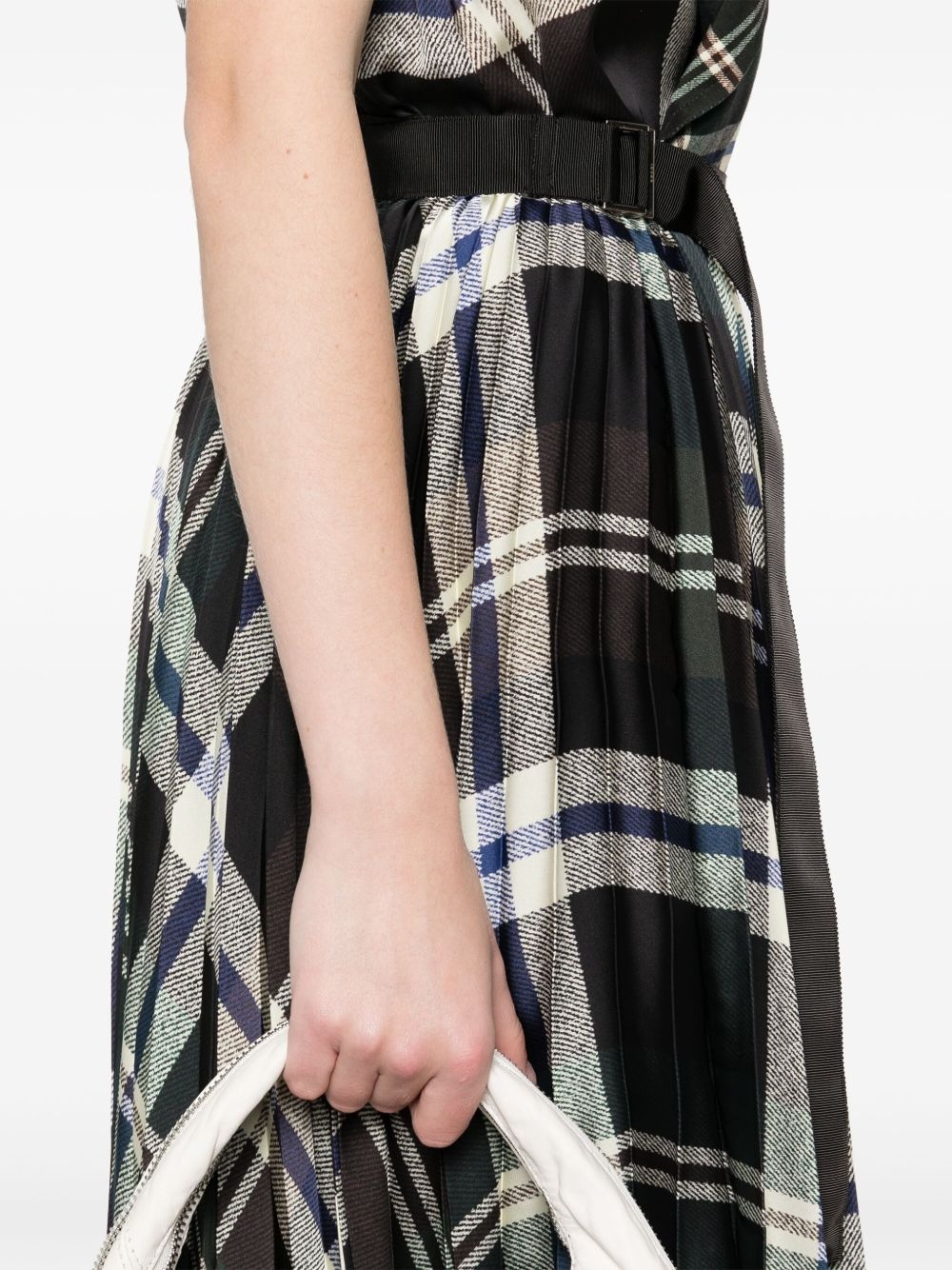 checked midi skirt - 5