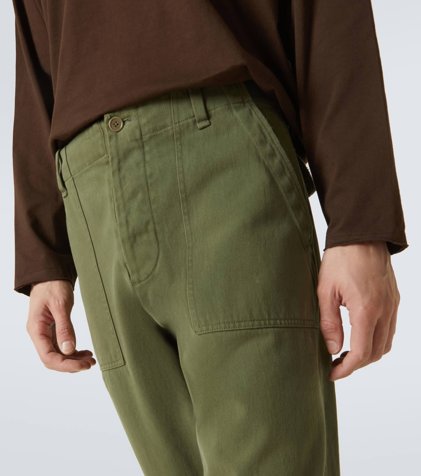 Valerio cotton straight pants - 5