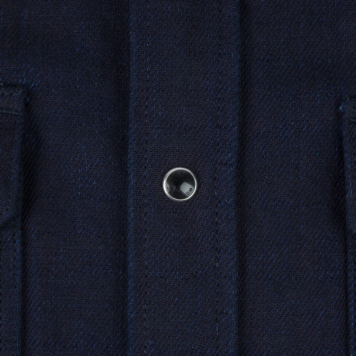 IHSH-368-IND 14oz Double Cloth Western Shirt - Indigo - 11