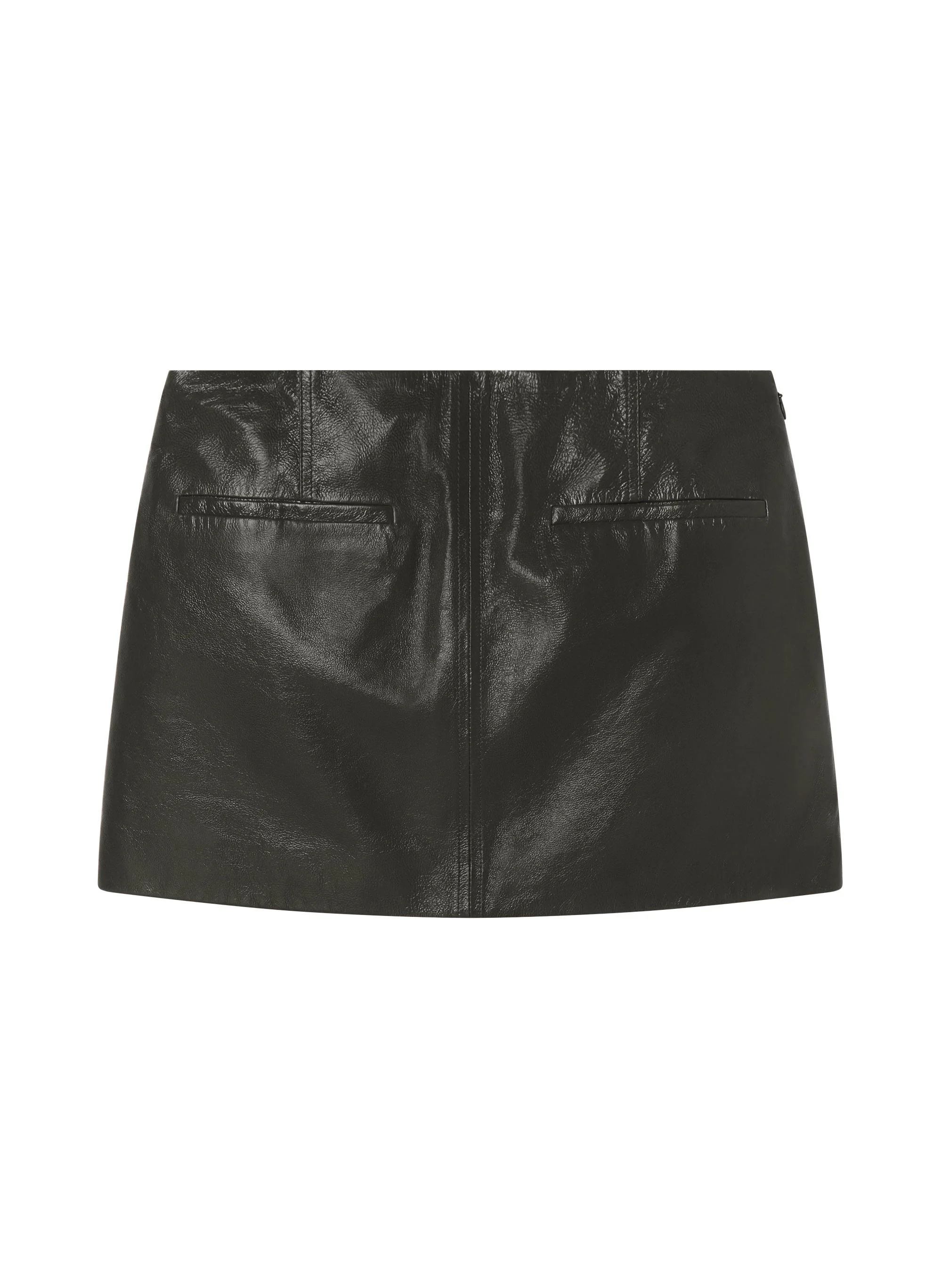 Cowan Glossy Leather Mini Skirt - 1