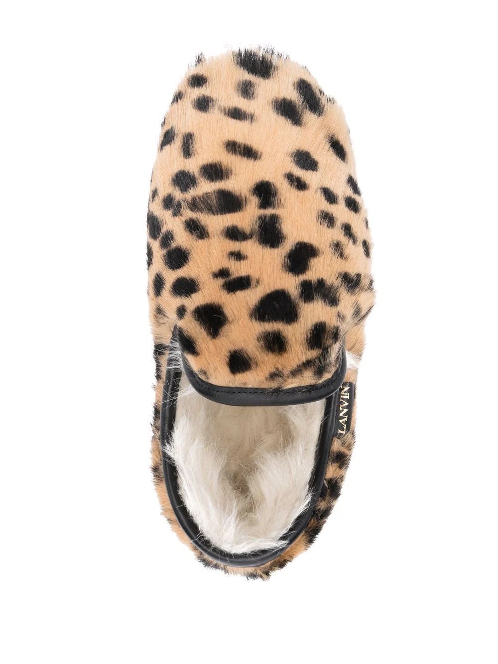 leopard-print flat slippers - 4