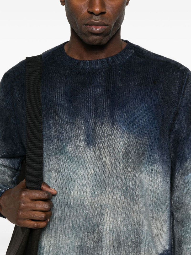 ombre-print crew-neck sweater 5