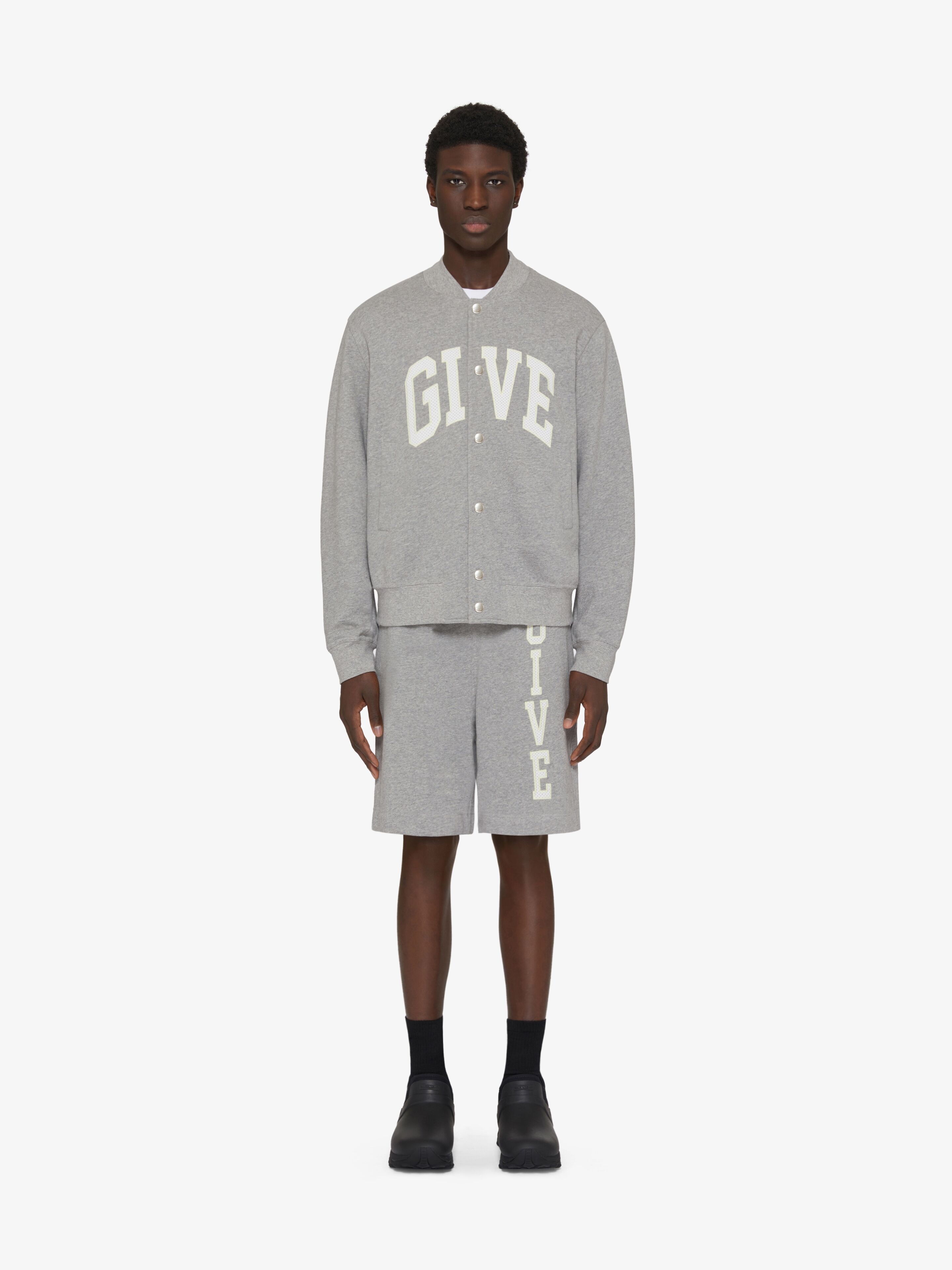 GIVENCHY COLLEGE VARSITY JACKET IN FLEECE - 2