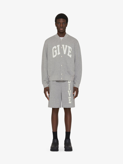 Givenchy GIVENCHY COLLEGE VARSITY JACKET IN FLEECE outlook