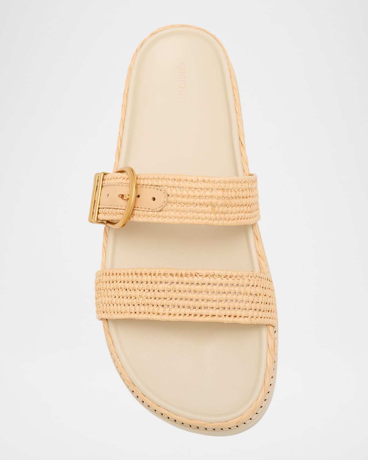Aida Raffia Double Band Sporty Sandals - 5