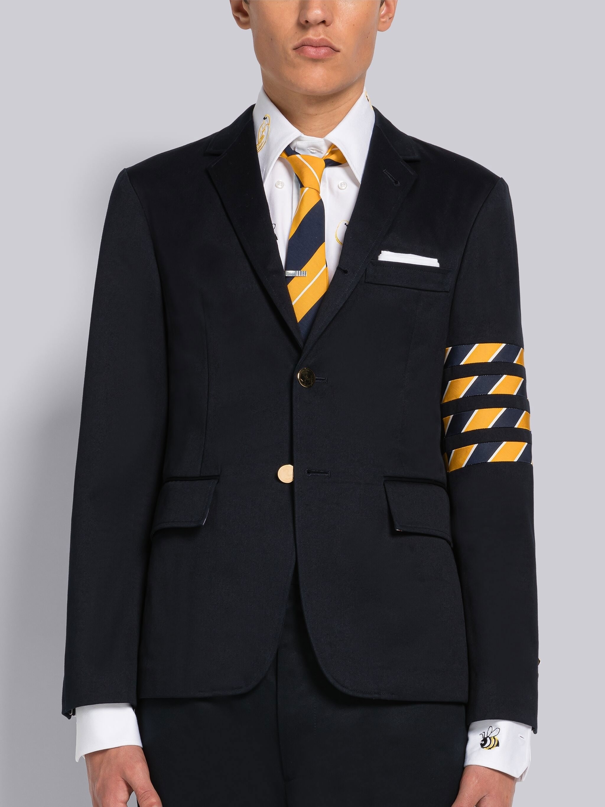COTTON TWILL 4-BAR UNCONSTRUCTED CLASSIC SPORT COAT - 1